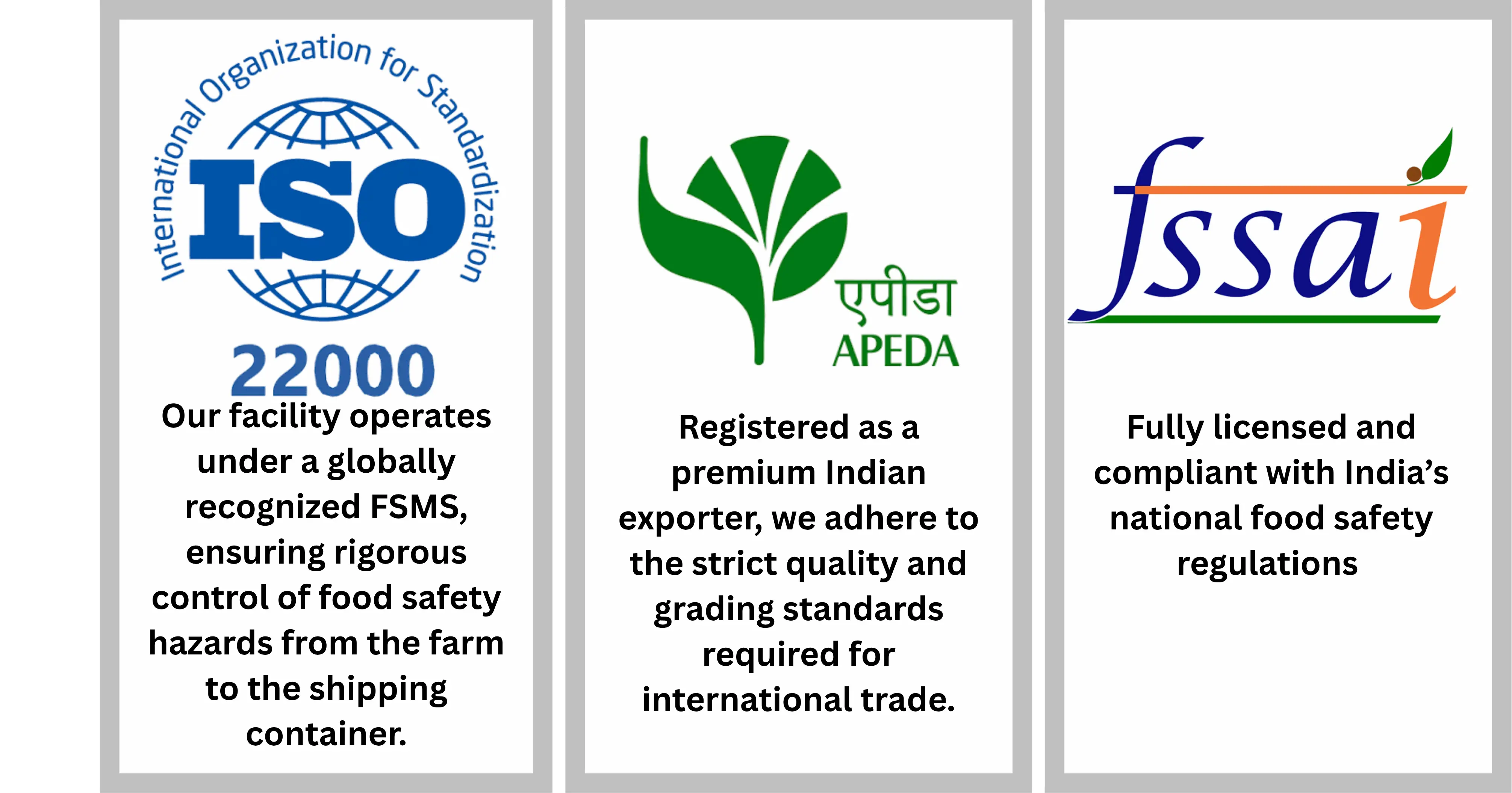 Certifications